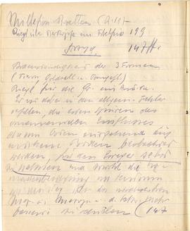 Brulion Józefa Żurowskiego "Żurowski 1918" z notatkami w języku niemieckim z okresu stu...