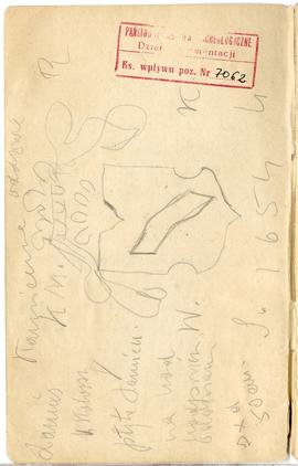 Notes Józefa Żurowskiego pt. "Dziennik przedhistorycznych wiadomości" z odręcznymi nota...